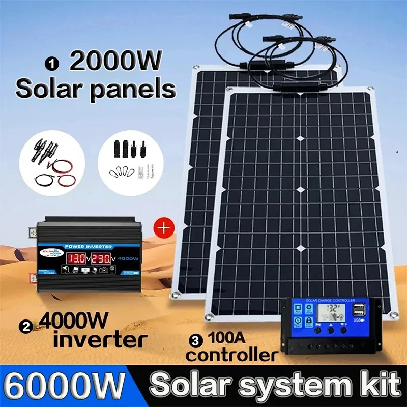 2000 W All-in-One-Solarset |   – Grid Tie Inverter Limiter 2000W Bewertung und Preis