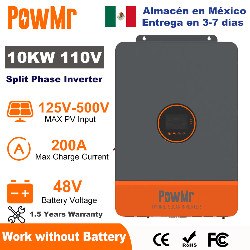 PowMr 10 kW Split-Phase-Wechse – Split Phase Inverter 10Kw 110V 220V Bewertung und Preis